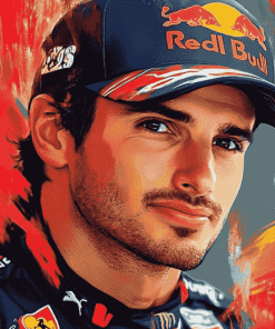 Aesthetic Carlos Sainz Jr Diamond Painting