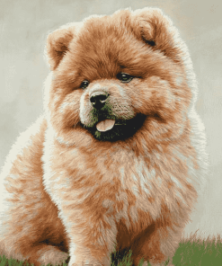 Aesthetic Chow Chow Puppy Diamond Painting