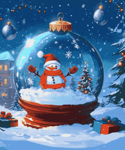 Aesthetic Christmas Animation Diamond Painting