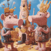 Aesthetic Clangers Animation Diamond Painting