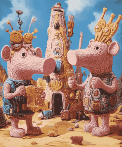 Aesthetic Clangers Animation Diamond Painting