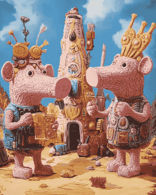 Aesthetic Clangers Animation Diamond Painting