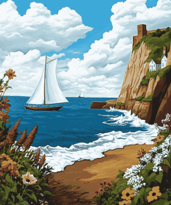 Aesthetic Cliffs of Dover Diamond Painting