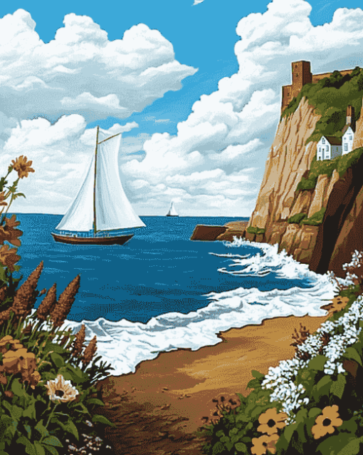 Aesthetic Cliffs of Dover Diamond Painting