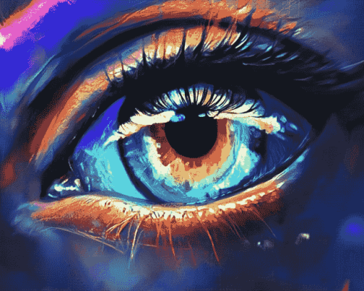 Aesthetic Colorful Eye Diamond Painting