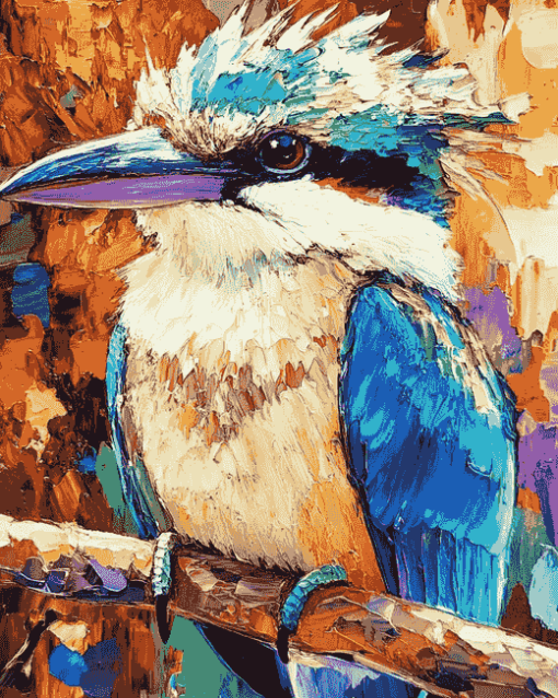 Aesthetic Colorful Kookaburra Diamond Painting