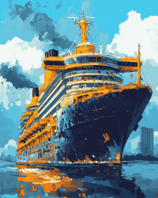 Aesthetic Cruise Ship Diamond Painting