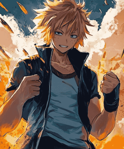 Aesthetic Denki Kaminari Anime Diamond Painting