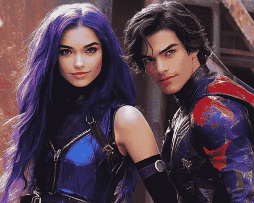 Aesthetic Disney Descendants Diamond Painting