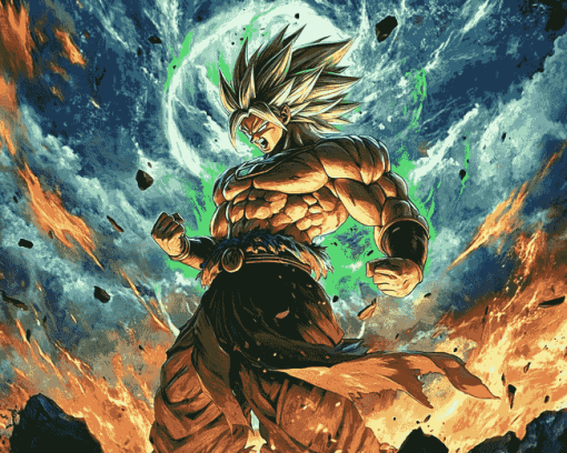 Aesthetic Dragon Ball Broly Diamond Painting