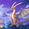 Aesthetic Dragonite Fantasy Diamond Painting