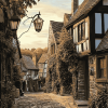 Aesthetic English Villages Diamond Painting