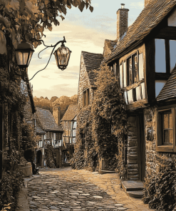 Aesthetic English Villages Diamond Painting