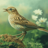 Aesthetic Eurasian Skylark Diamond Painting