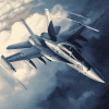 Aesthetic F18 Jet Diamond Painting