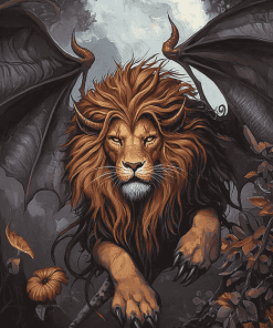 Aesthetic Fantasy Manticore Diamond Painting