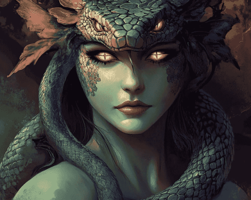 Aesthetic Fantasy Snake Diamond Painting