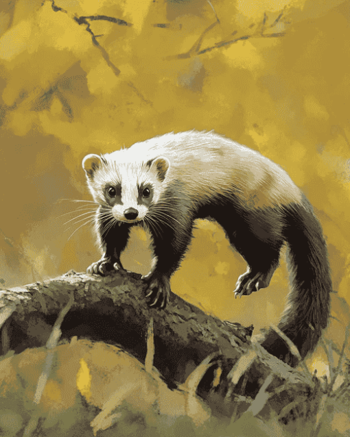 Aesthetic Ferret Diamond Painting