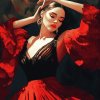 Aesthetic Flamenco Woman Diamond Painting