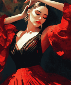 Aesthetic Flamenco Woman Diamond Painting