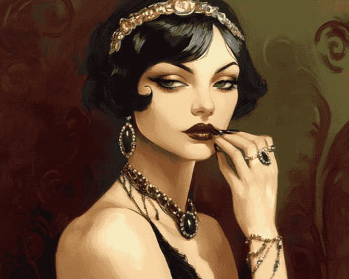 Aesthetic Flapper Girls Diamond Painting