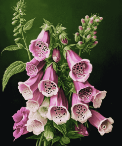 Aesthetic Foxglove Blossoms Diamond Painting