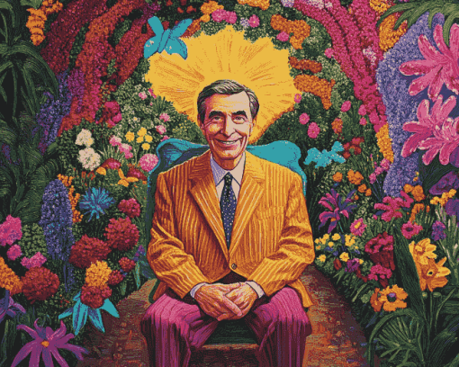 Aesthetic Fred Rogers Diamond Painting