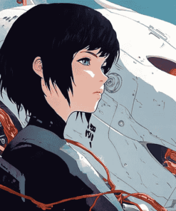 Aesthetic Ghost In The Shell Anime Diamond Painting