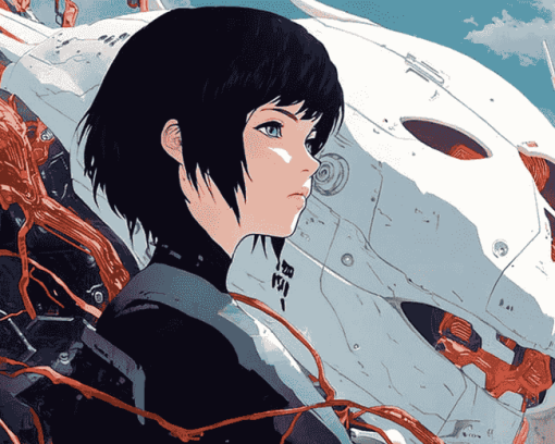 Aesthetic Ghost In The Shell Anime Diamond Painting