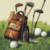 Aesthetic Golf Equipment Diamond Painting