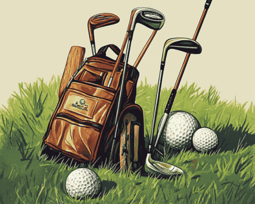 Aesthetic Golf Equipment Diamond Painting