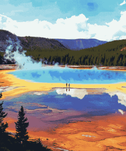 Aesthetic Grand Prismatic Landscapes Diamond Painting