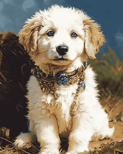 Aesthetic Great Pyrenees Dog Diamond Painting