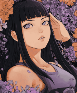 Aesthetic Hinata Hyuga Anime Diamond Painting