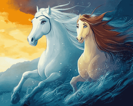 Aesthetic Horses Spirit Diamond Painting