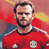 Aesthetic Juan Mata Soccer Star Diamond Painting