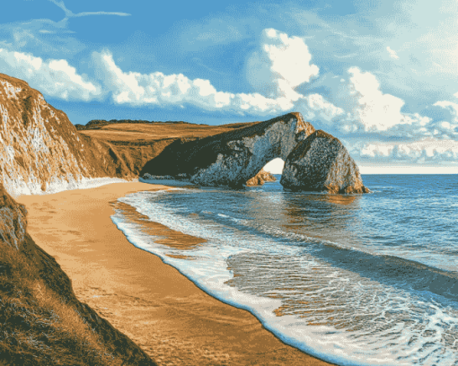 Aesthetic Jurassic Coast Diamond Painting