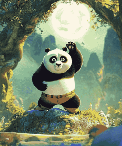 Aesthetic Kung Fu Panda Diamond Painting