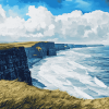 Aesthetic Lahinch Beach View Diamond Painting