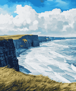 Aesthetic Lahinch Beach View Diamond Painting