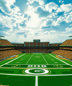 Aesthetic Lambeau Field Stadium Diamond Painting