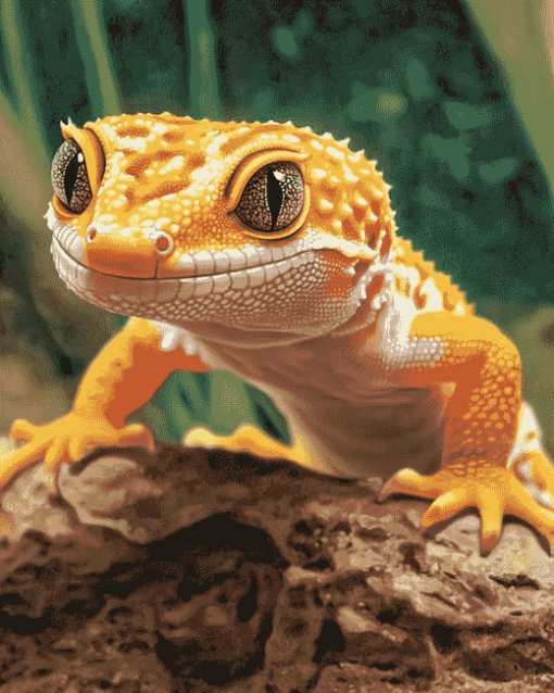 Aesthetic Leopard Gecko Art Diamond Painting