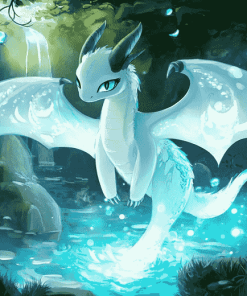 Aesthetic Lightfury Dragon Diamond Painting