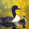 Aesthetic Loon Bird Diamond Painting