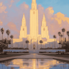 Aesthetic Los Angeles Sunset Temple Diamond Painting