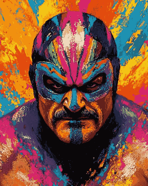 Aesthetic Lucha WWE Champions Diamond Painting