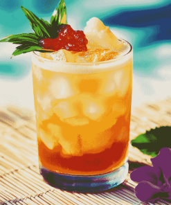 Aesthetic Mai Tai Tropical Diamond Painting