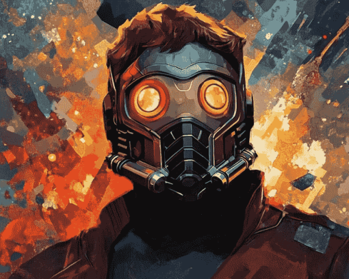 Aesthetic Marvel Starlord Diamond Painting