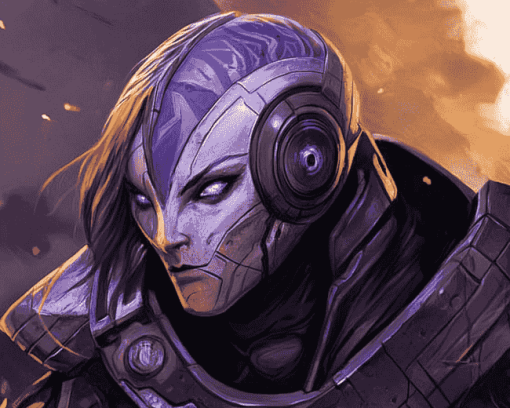 Aesthetic Mass Effect Tali Diamond Painting