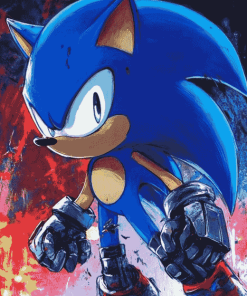 Aesthetic Metal Sonic Diamond Painting